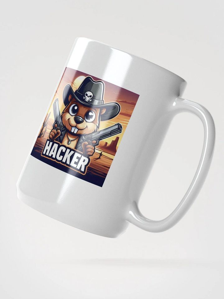 Hacker's Gaming White Glossy Mug product image (2)