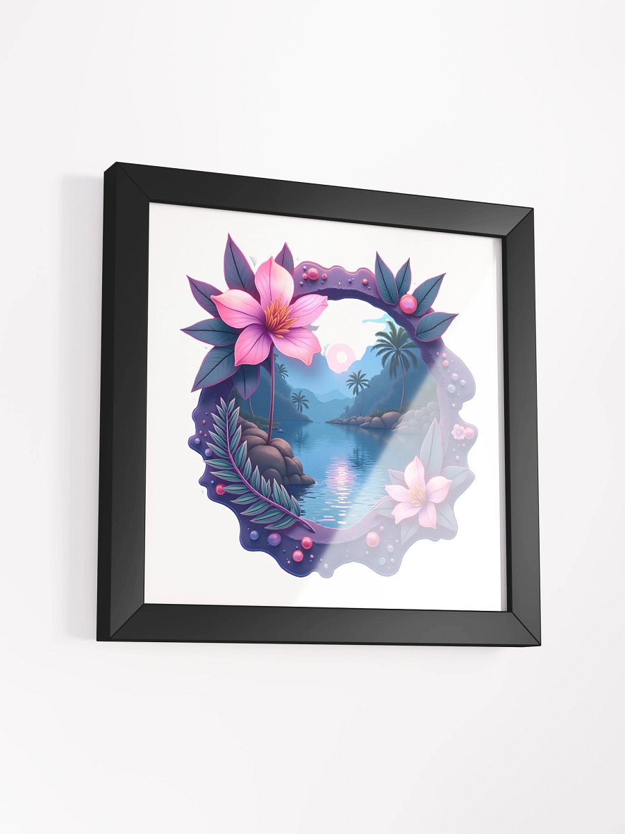 Neo-Tropical Horizon: Island Dreamscape Framed Art Print product image (32)