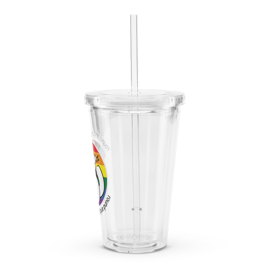 Round and Proud Manul Pride Version - Transparent Cup & Straw product image (4)