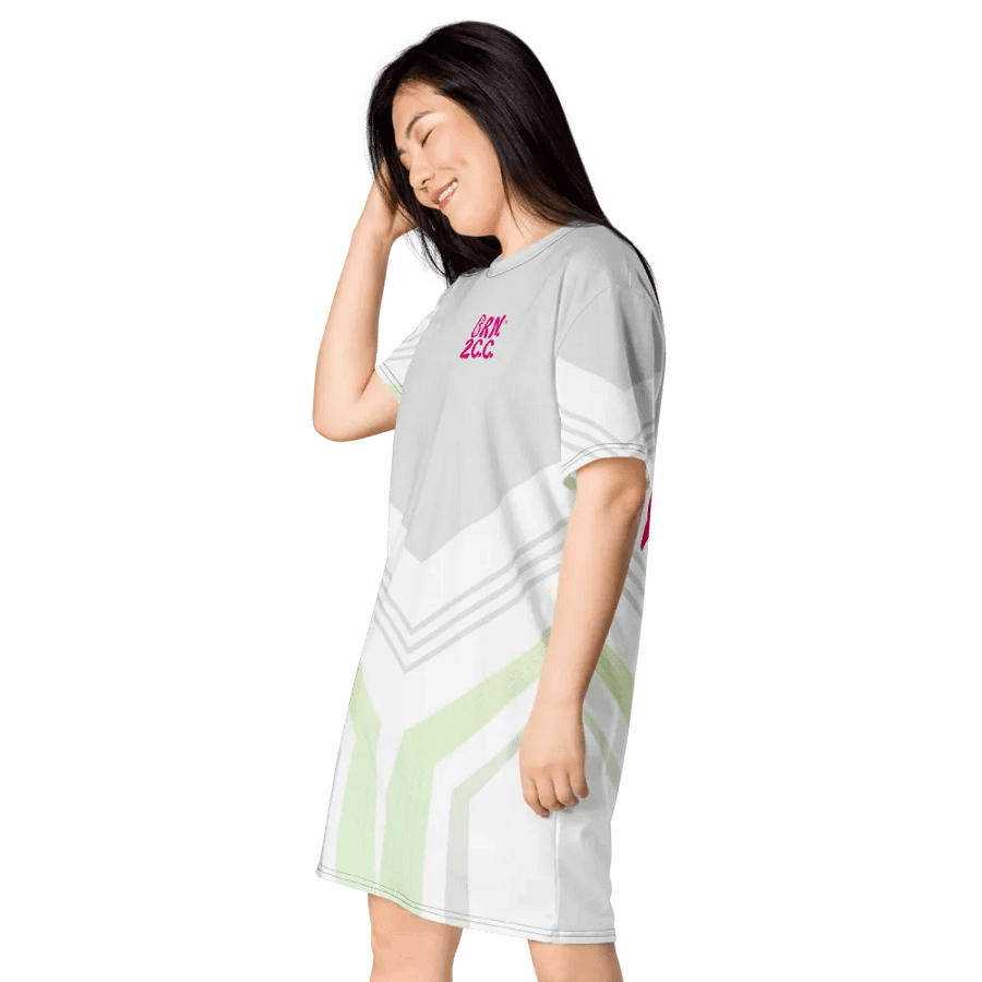 Preppy Geometrics T-Shirt Dress – BOURNE to Cape Cod™ product image (3)