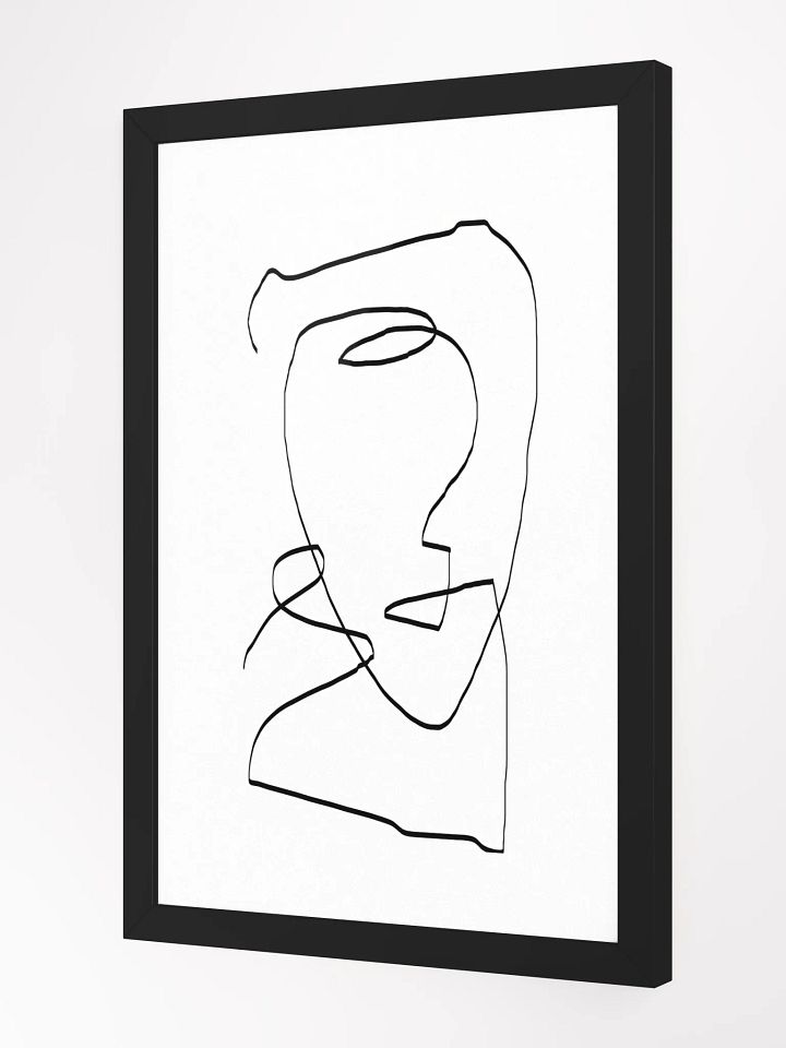 Fluid Lines Framed Poster – Modern Abstract Wall Art | Elegant Minimalist Design | Premium Framed Décor for Contemporary Spaces product image (2)