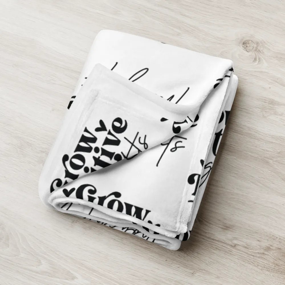 Grow Positive Thoughts Blanket product image (8)
