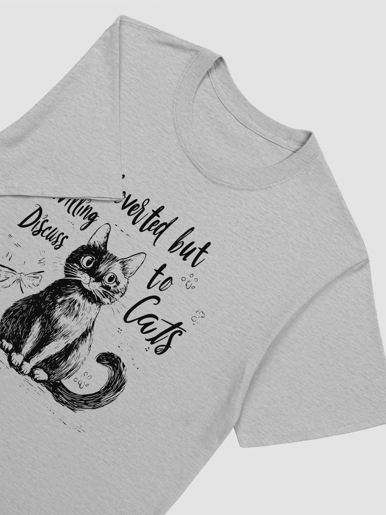 Introverted but Willing to Discuss Cats - Daylight Edition | Unisex T-Shirt product image (9)