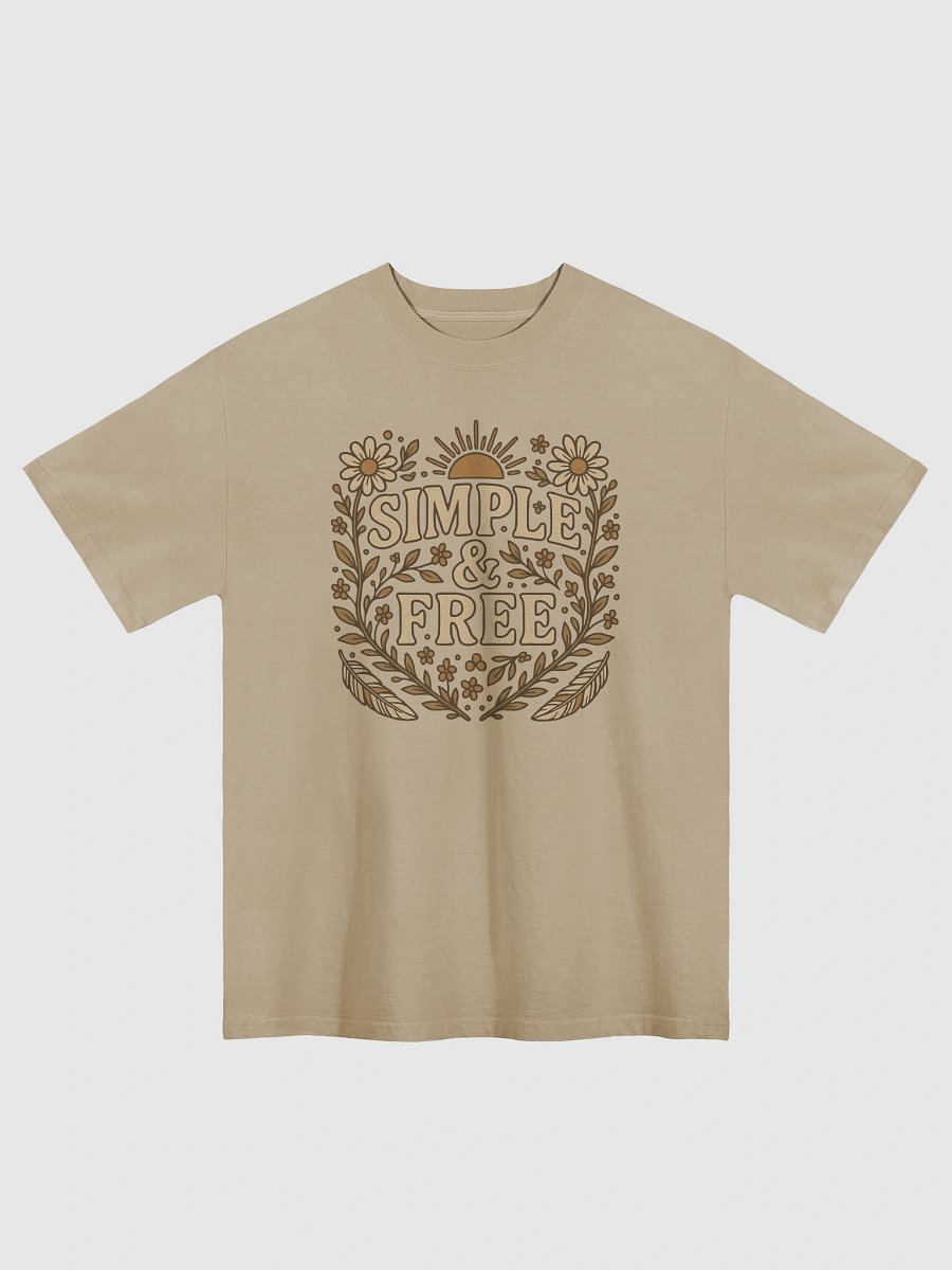 Vintage Floral 'Simple & Free Faded Tee product image (4)