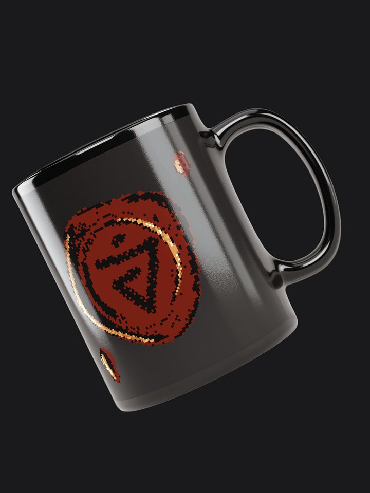 Black Mug with Wax Style Symbol product image (1)