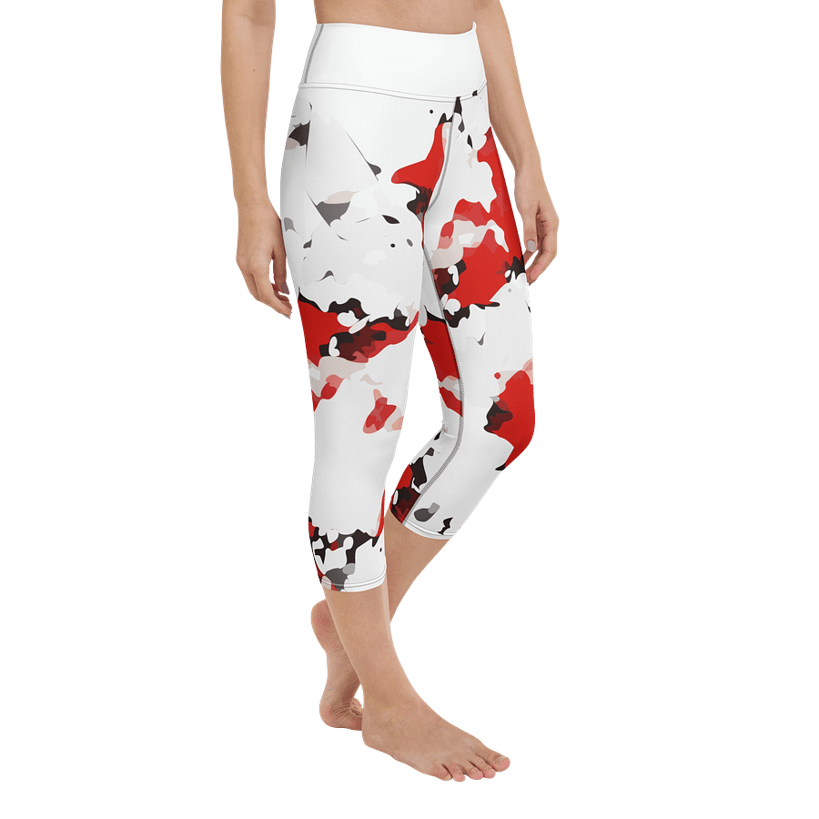 Splatter Chic Yoga Capri Leggings product image (6)