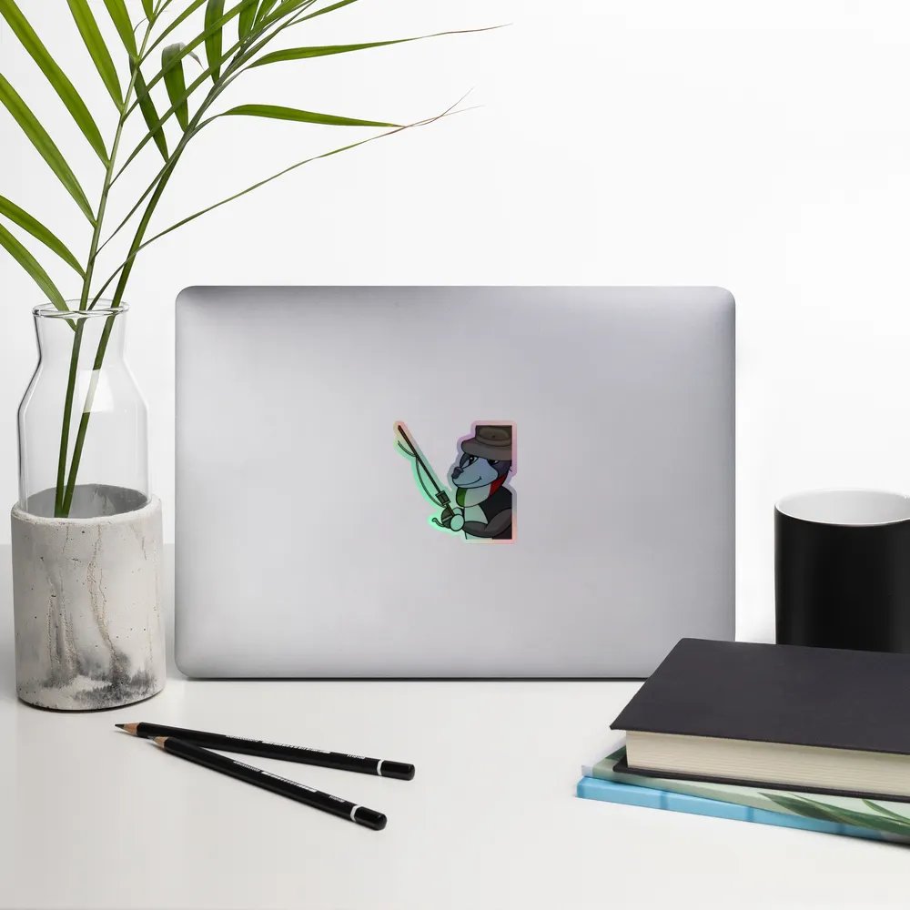 Fishing Holographic Sticker product image (14)