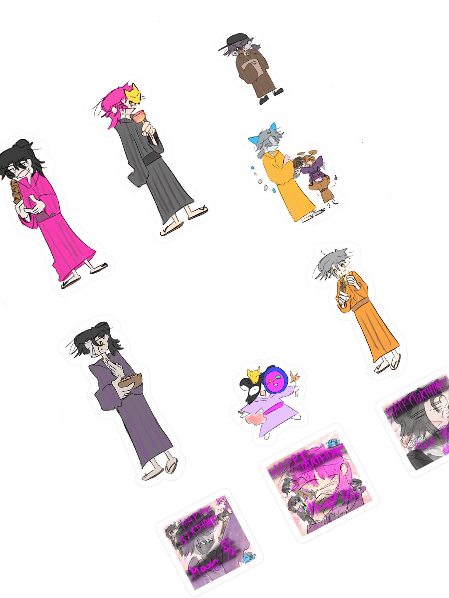 Moon Savers August Sticker + Ray and Hampan product image (1)