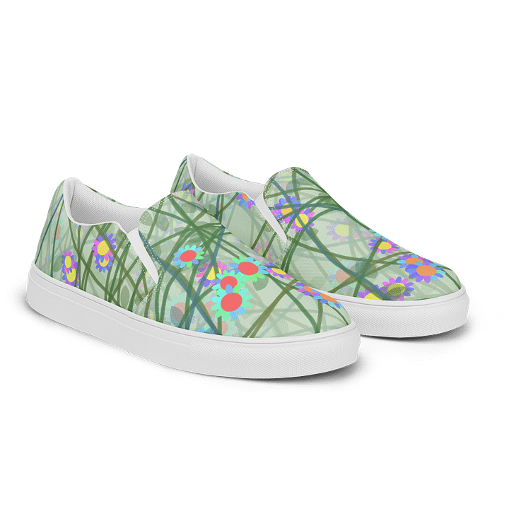 Vibrant Vines Men's Slip-On Shoes product image (2)