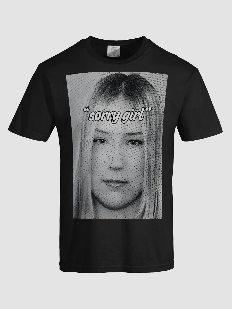 sorry girl - blk/wht tee product image (7)