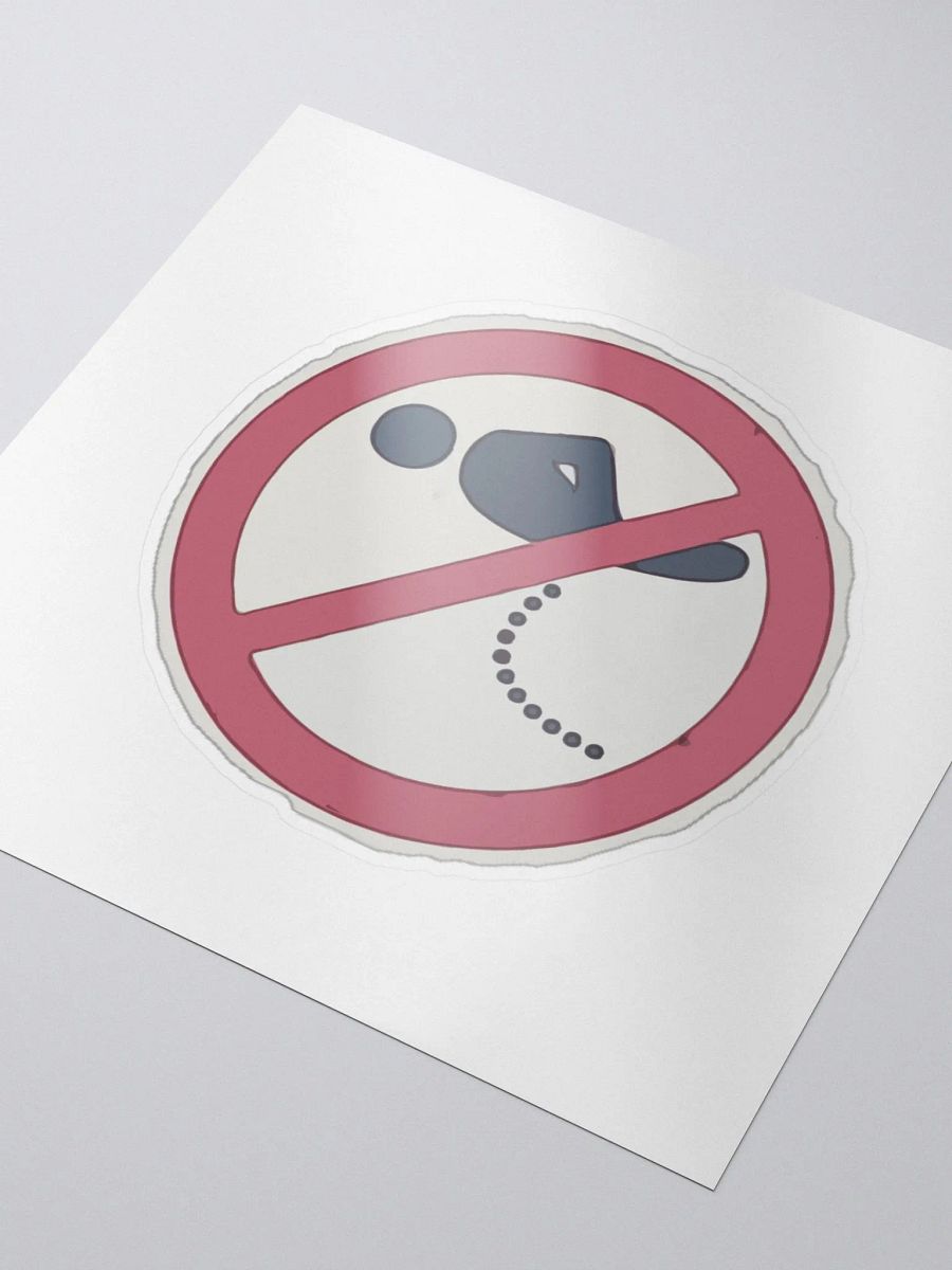 No Peeing Sticker product image (3)