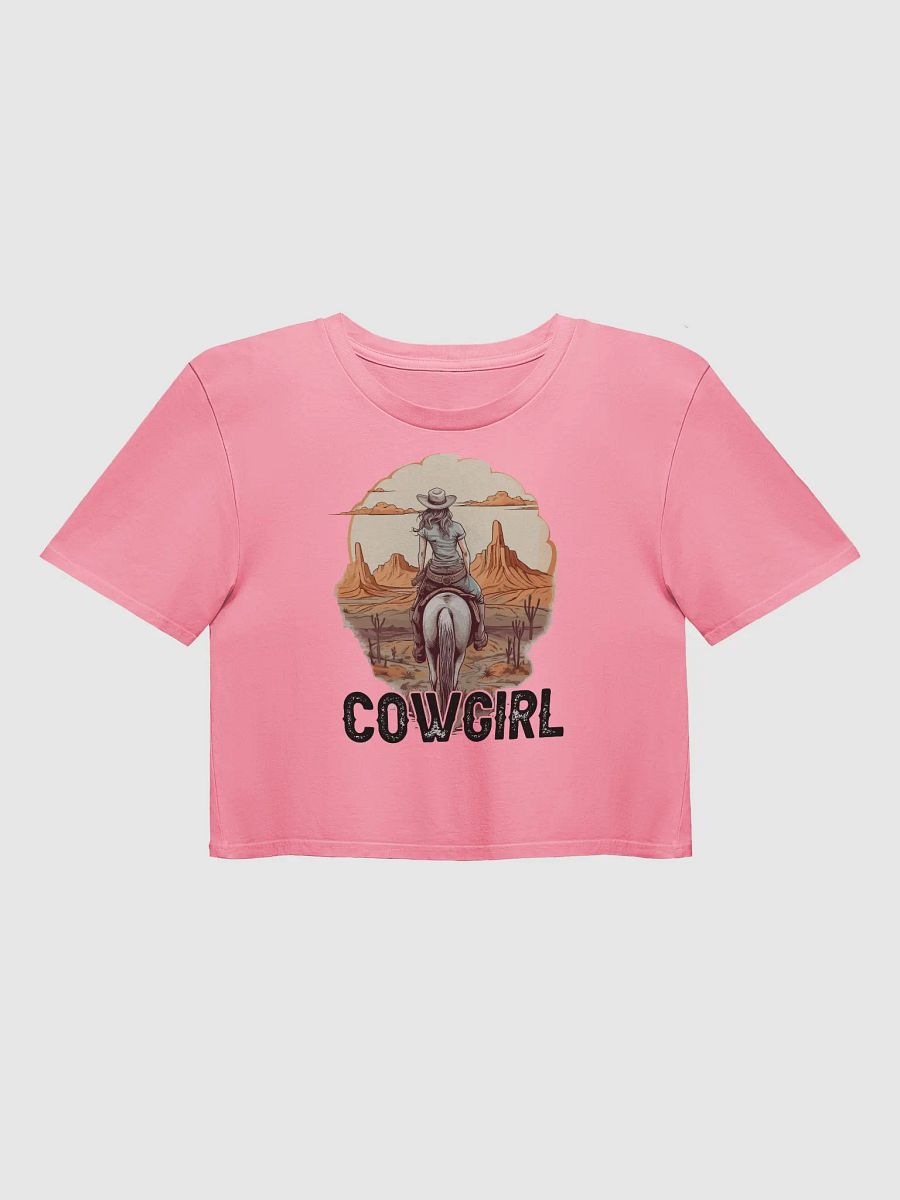 Desert Cowgirl Bubblegum Pink Crop Top product image (1)