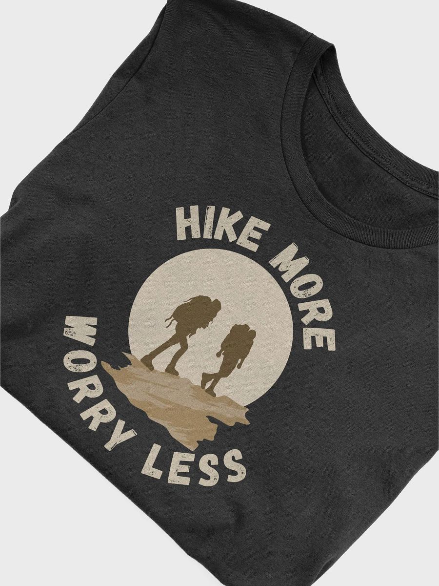 Hike More, Worry Less Dark Unisex Jersey Short Sleeve Tee product image (5)