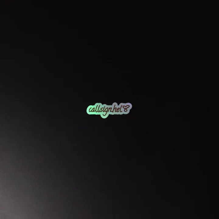 Callsign.Hel Holo Sticker product image (4)