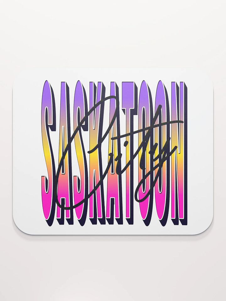 Saskatoon City Gradient Signature Mouse Pad product image (1)