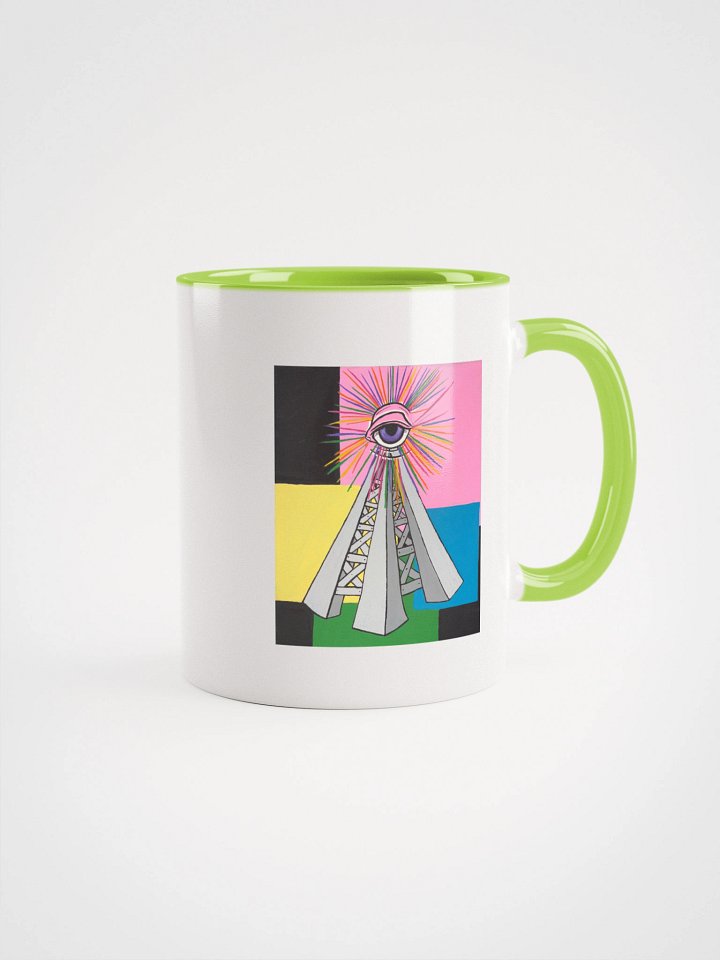 Green PWR Radio tower Mug product image (1)