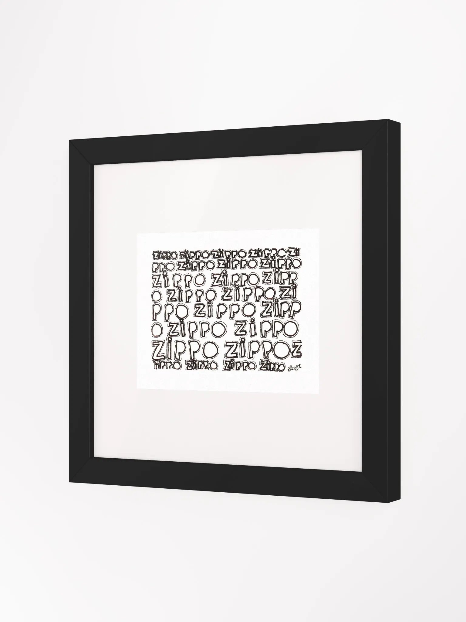 zippo Panel Card Print Framed product image (3)