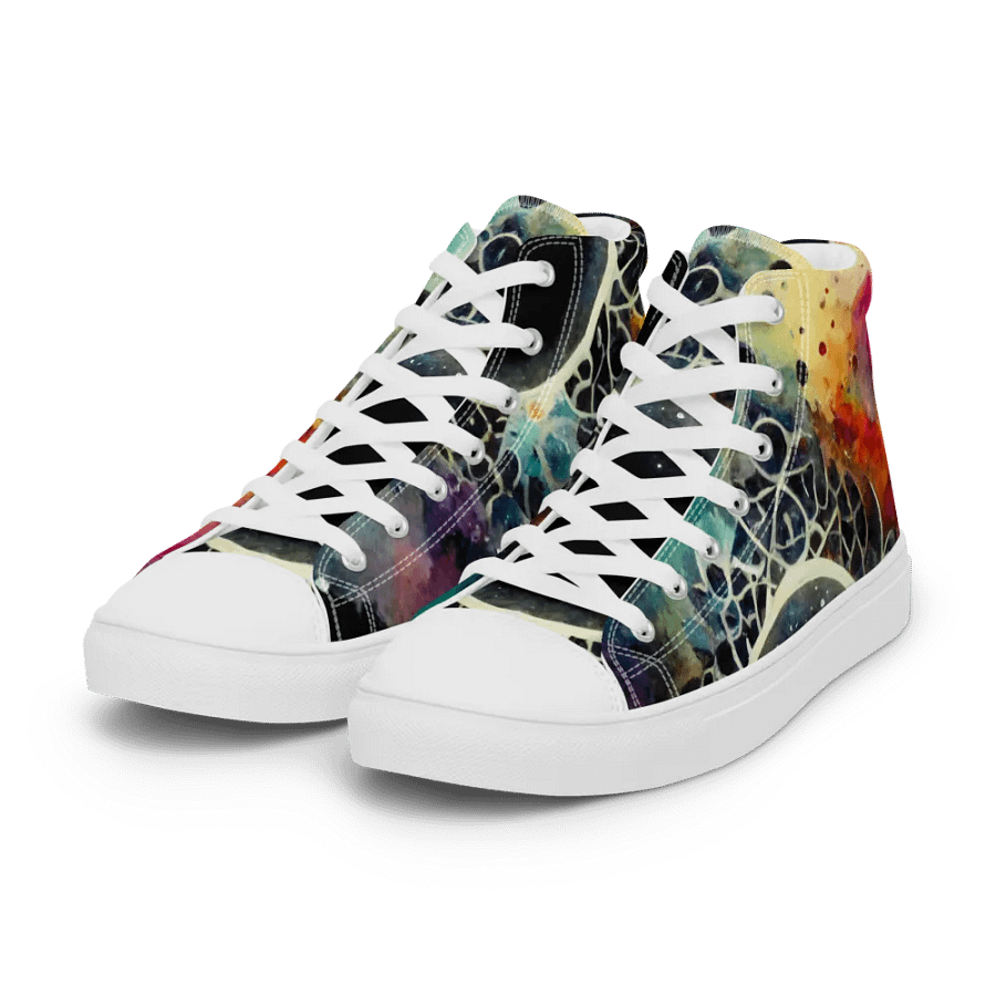Cosmic Lace High Top Canvas Shoes product image (6)