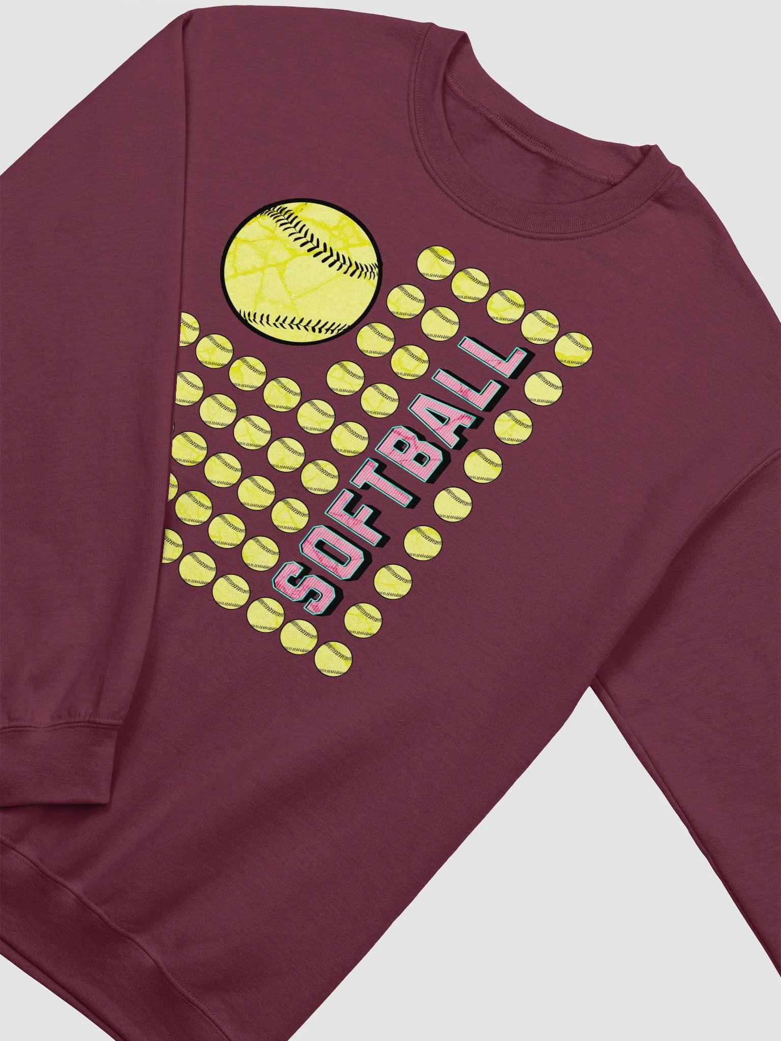 US Flag Softball Swag Crewneck Sweatshirt product image (10)