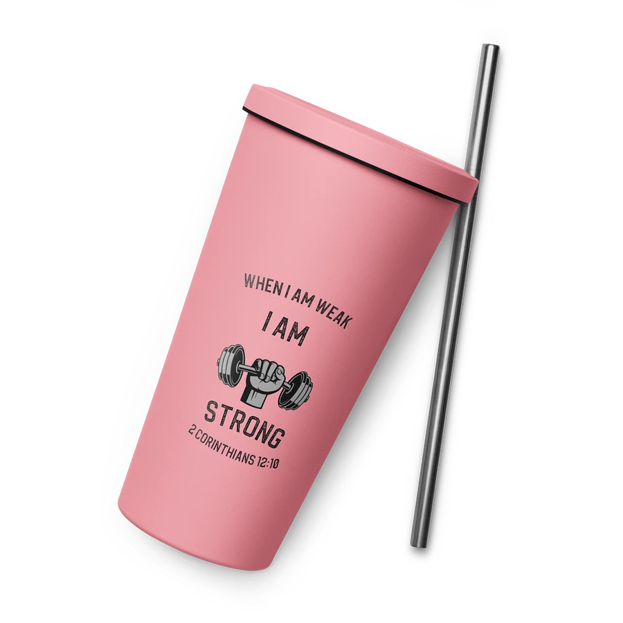 I Am Strong 20 oz. Isolated Cup: Pink product image (6)