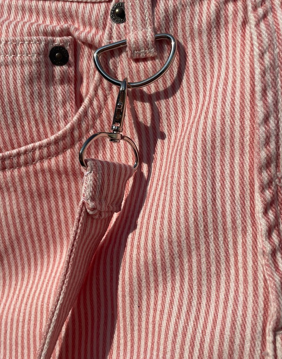 pink pinstripe shorts product image (2)