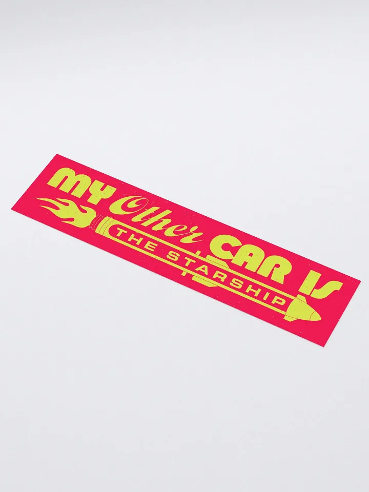 My Other Car is The Starship Kiss Cut Bumper Sticker product image (1)