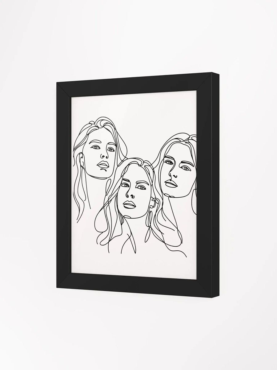Female Models Portraits Line Art Matte Poster Art product image (75)