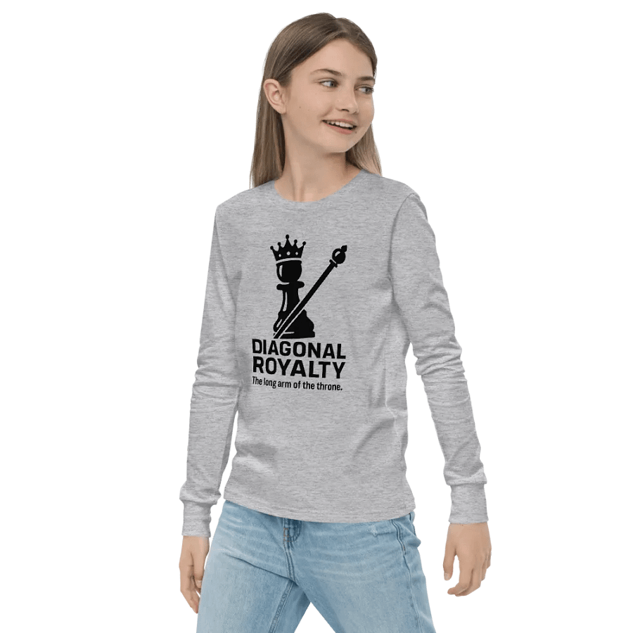 Diagonal Royalty - Youth Long Sleeve T-Shirt product image (4)
