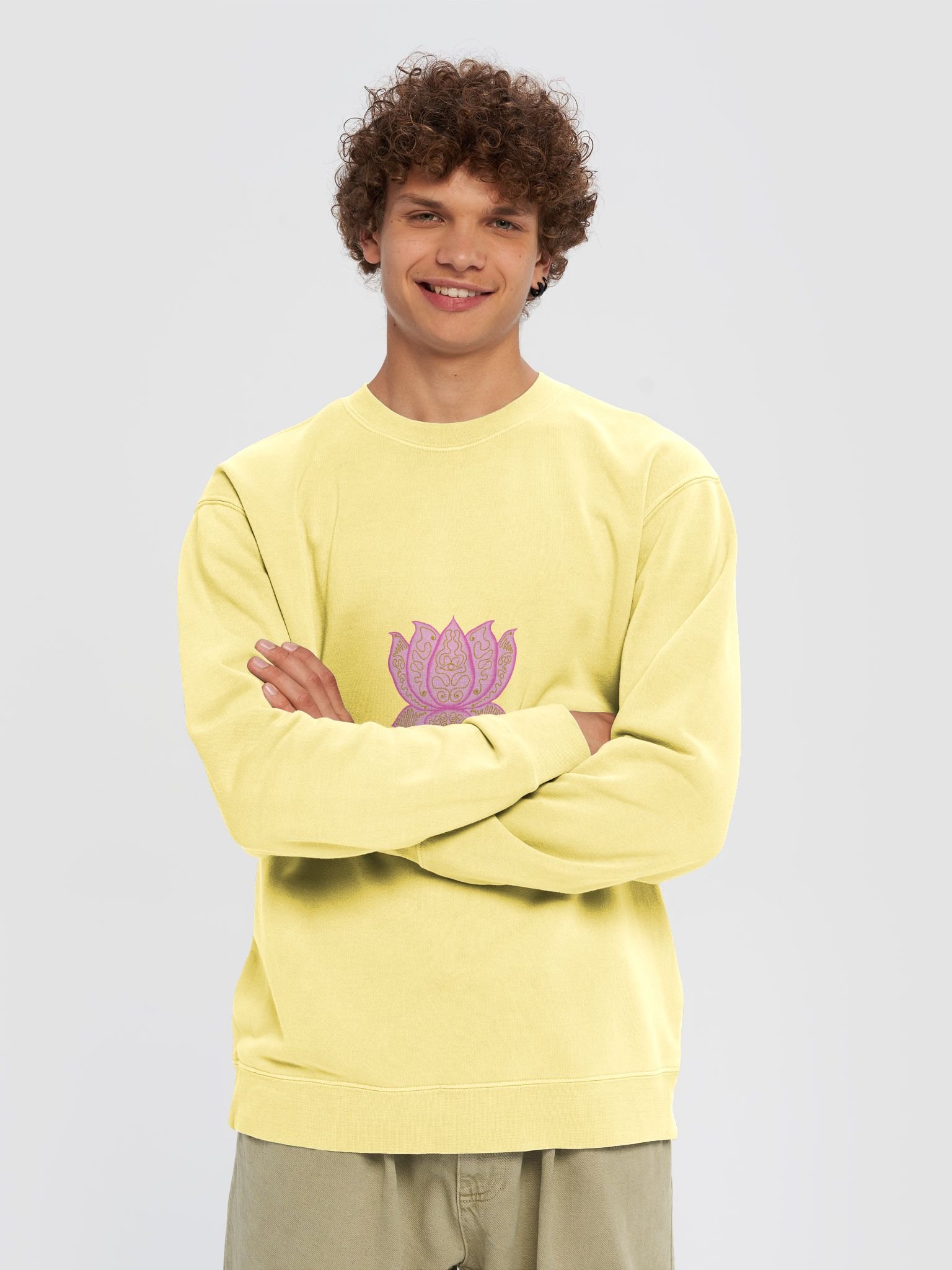 Golden Lotus Blossom Sweatshirt product image (3)