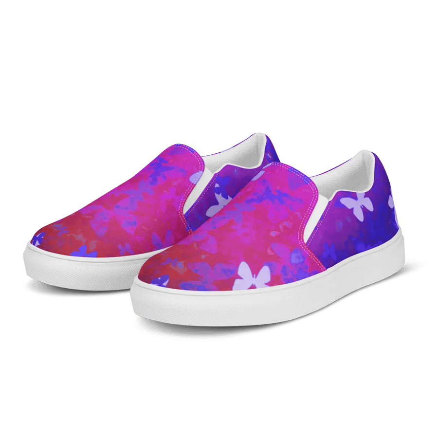 Butterfly night slip on canvas shoes product image (3)