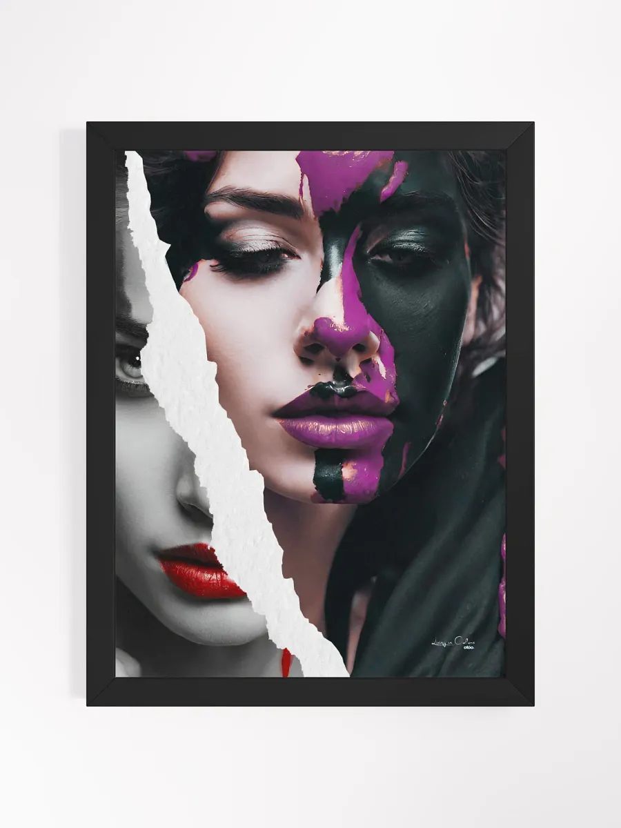 Living in Colors | Purple, red and beyond | Framed Collage Painting product image (2)