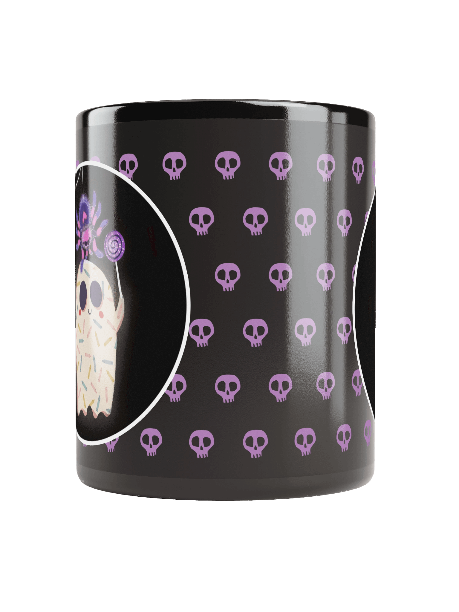 Little Ghost Spider Pet - Black Ceramic Mug product image (2)