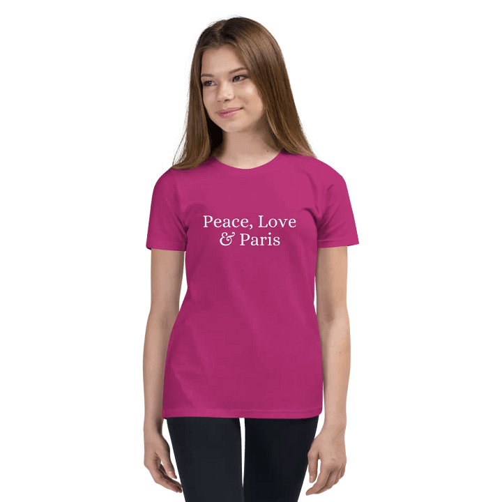 Peace, Love and Paris Youth T-Shirt product image (1)