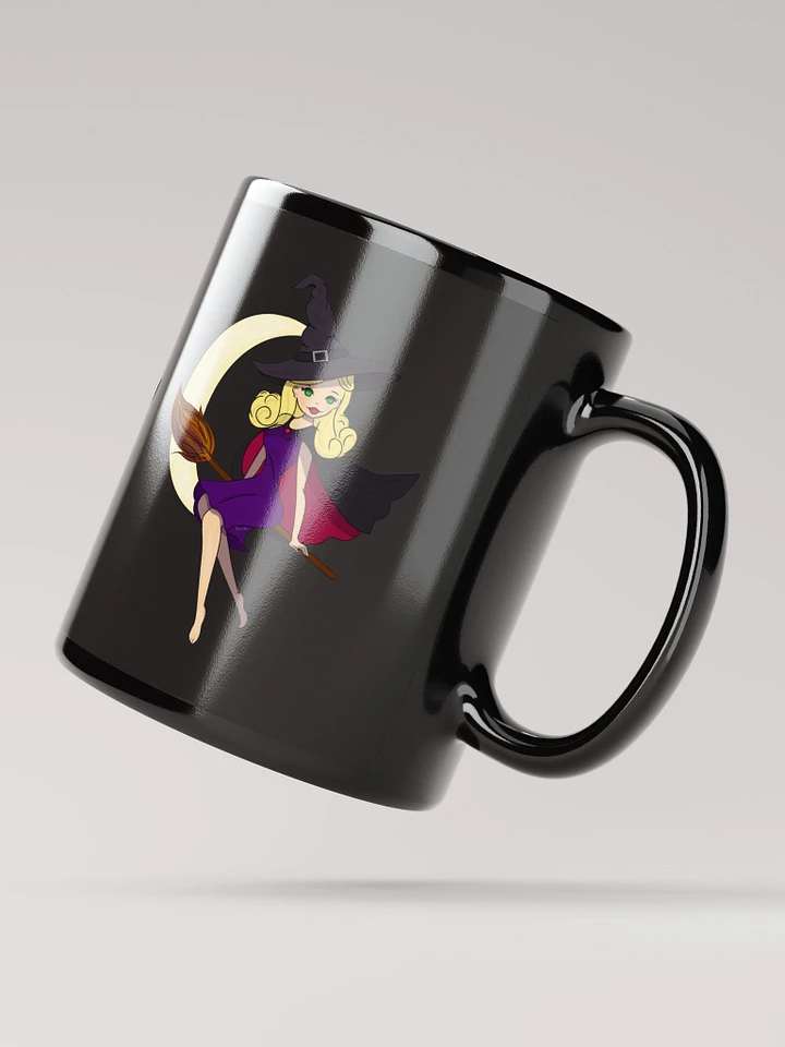 Moon Witch Glossy Black Mug product image (2)