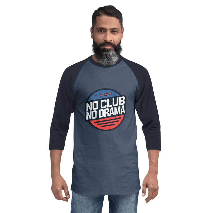 No Club No Drama Raglan Tee product image (9)