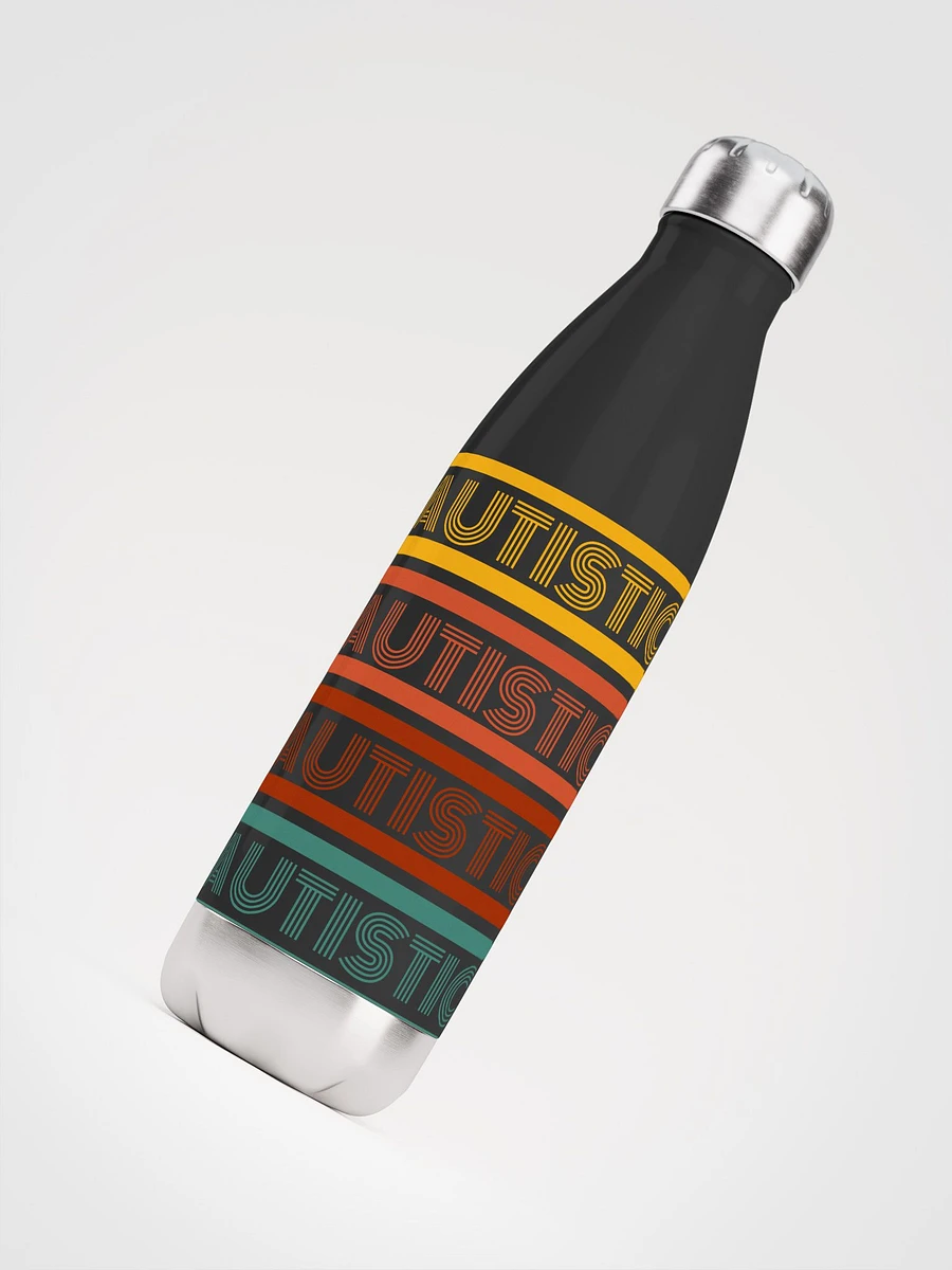 Autistic Retro Wrapped Stainless Steel Water Bottle product image (7)
