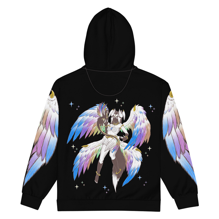 Rainbow Pride Angel Zip-Up Hoodie product image (2)
