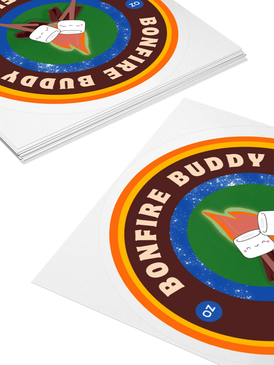 Bonfire Buddy Certified Badge Stickers product image (4)