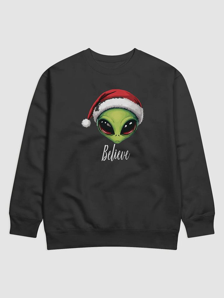 Alien Santa Xmas UFO Funny Christmas Premium Sweatshirt product image (1)