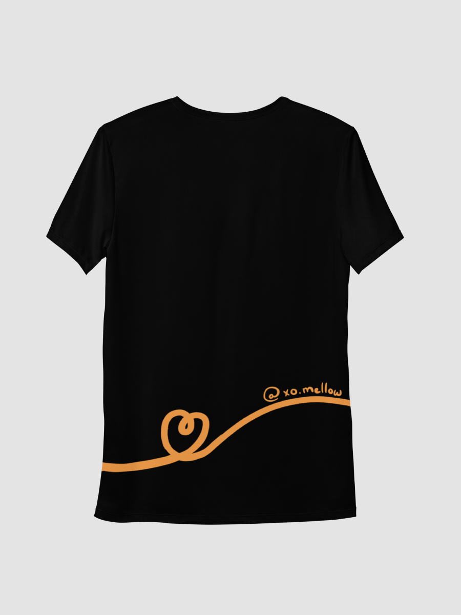 Mellow Ribbon All-Over Print Athletic T-Shirt (Black) product image (4)