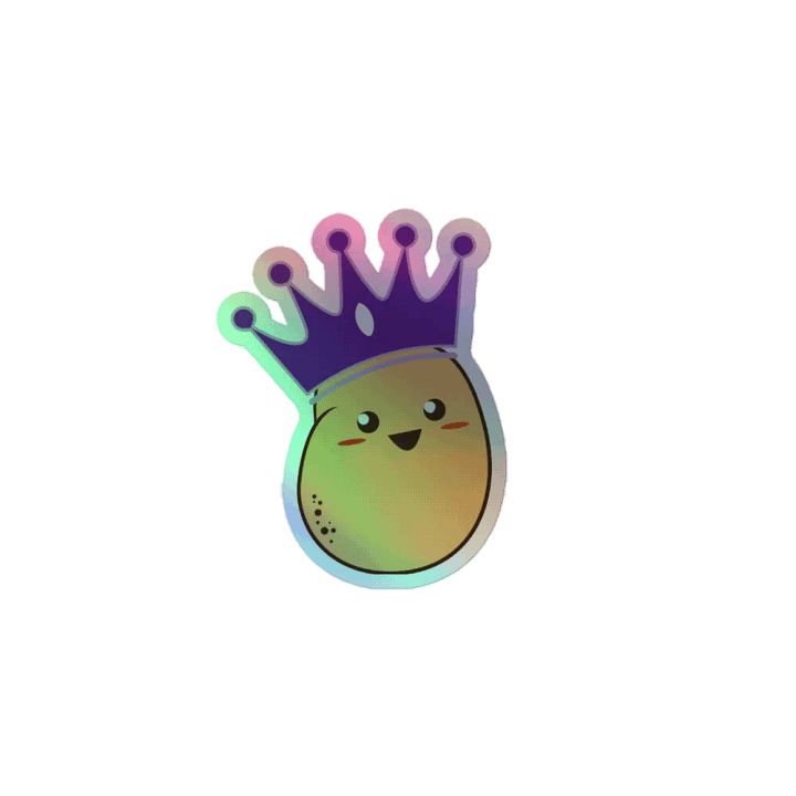 Potato Queen Holographic Sticker product image (1)