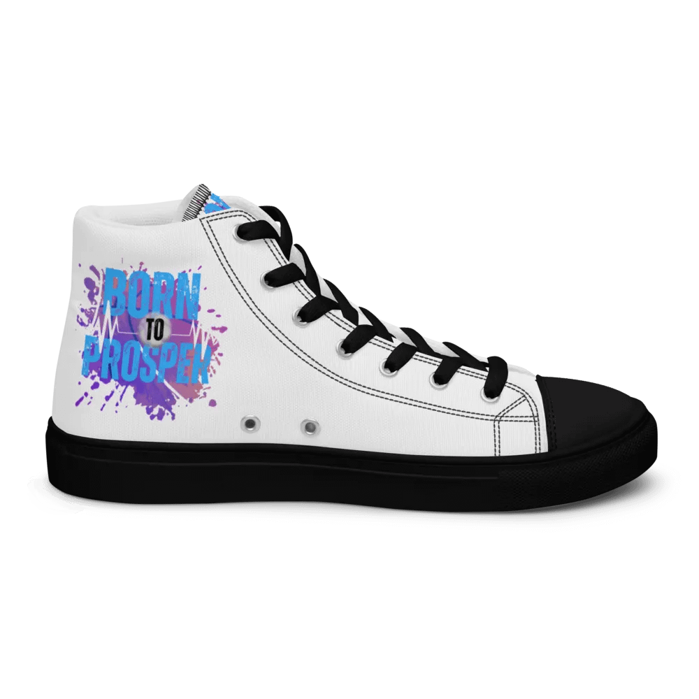 Retro Born to Prosper Splash High Tops product image (8)