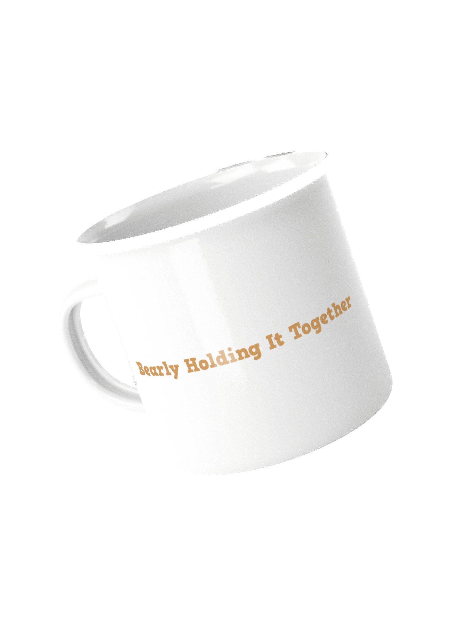Bearly Holding It Together – Tired Mama Bear Camp Enamel Mug product image (2)