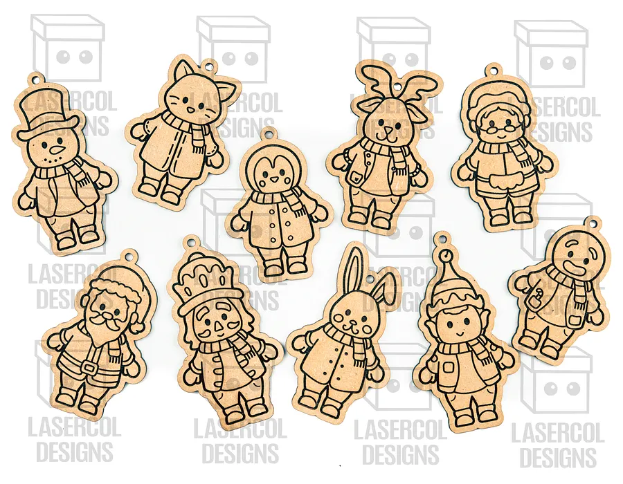 Christmas Ornaments - Laser Cut Files product image (5)