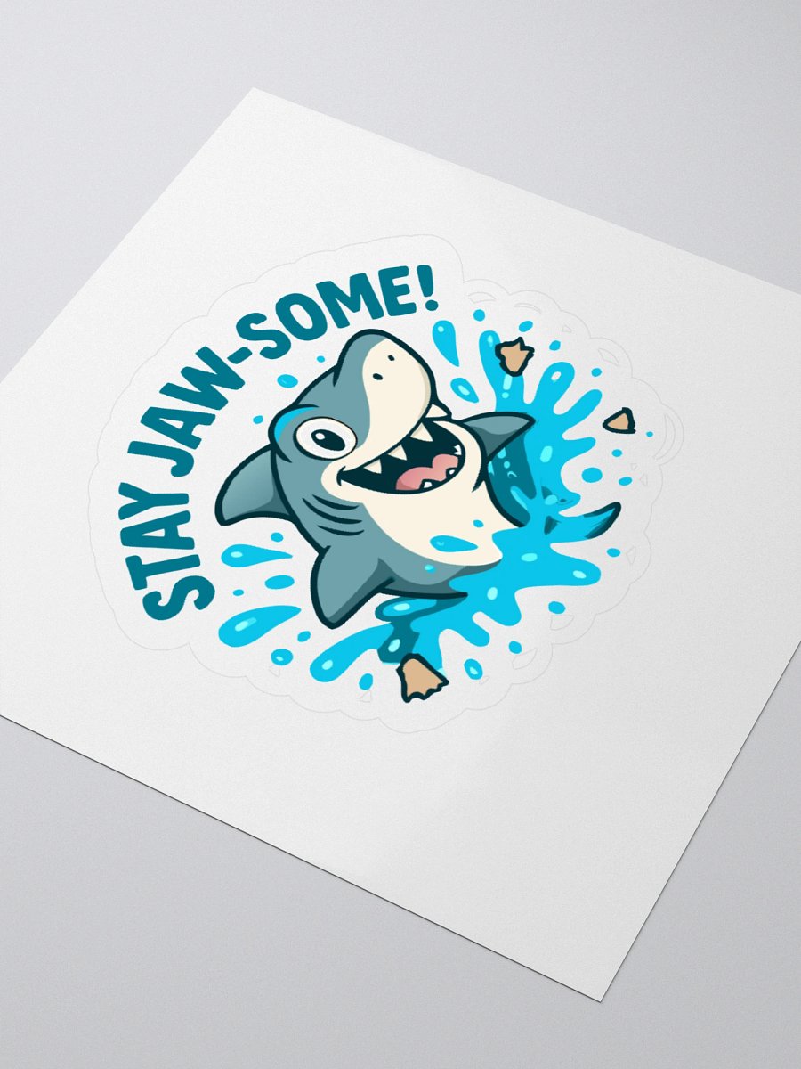 Jaw-some Shark Kiss Cut Stickers product image (9)
