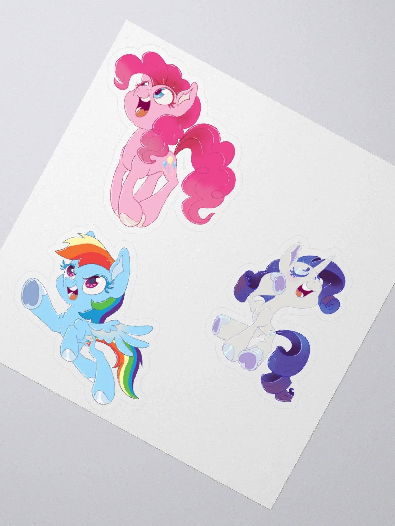 Pienkie, Rarity, Rainbow dash sickers product image (2)