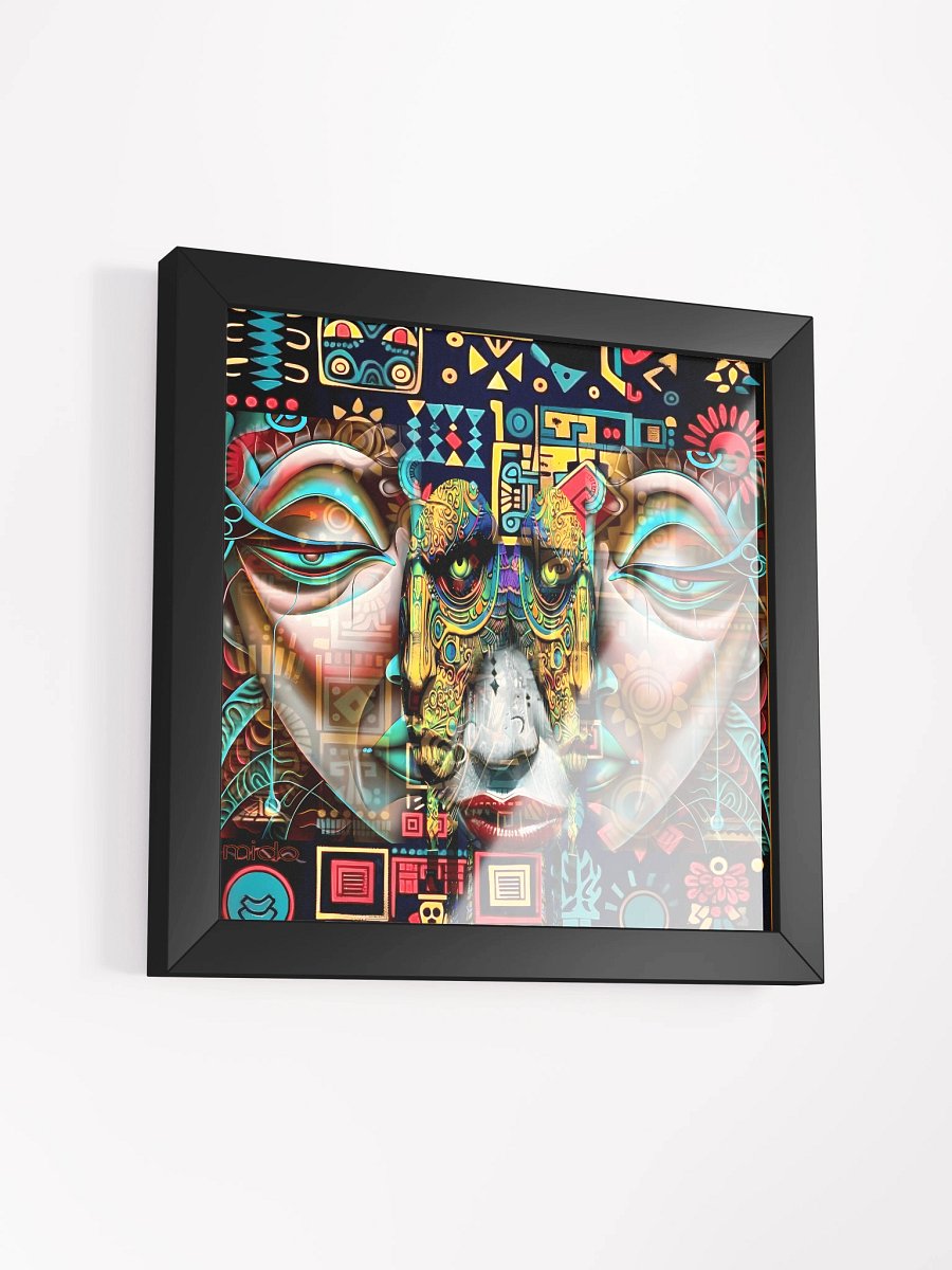 Symmetry Unveiled Framed Poster/Naïve Art, digital abstract product image (11)