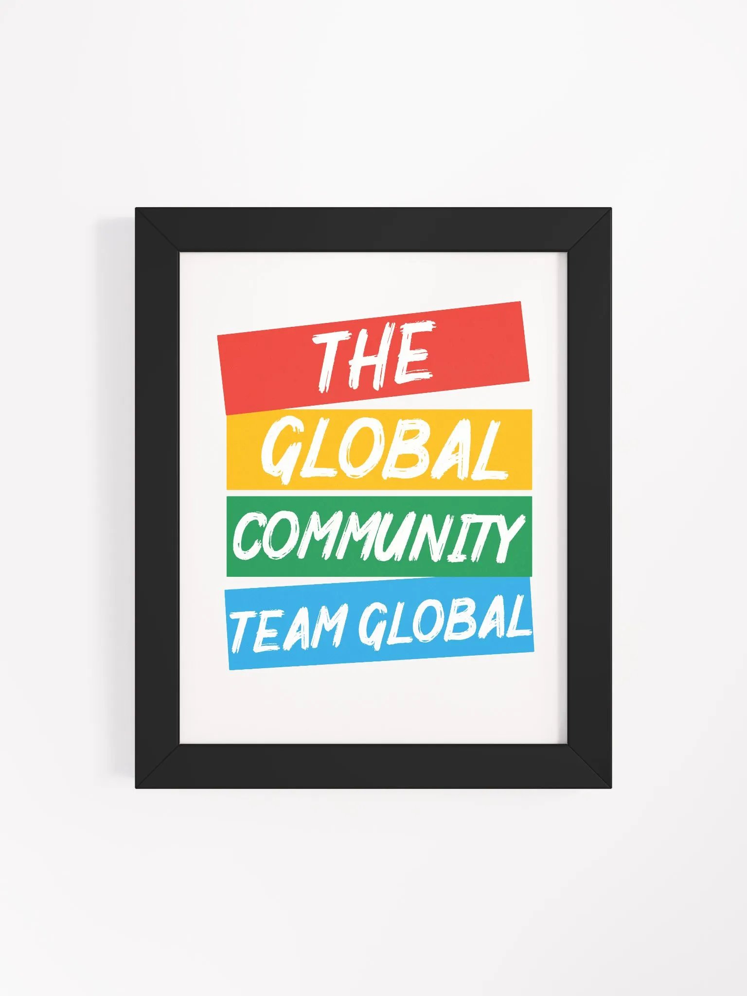 Team Global - Framed High-Quality Matte Poster (in) product image (4)