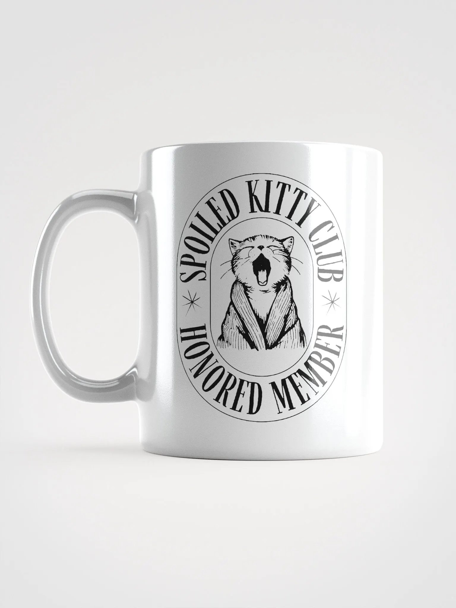 Spoiled Kitty Club White Glossy Mug product image (1)