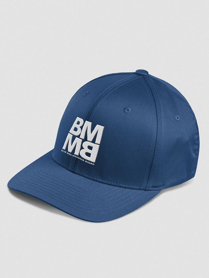 Blue Man Message Board Logo Embroidered Fitted Cap product image (2)